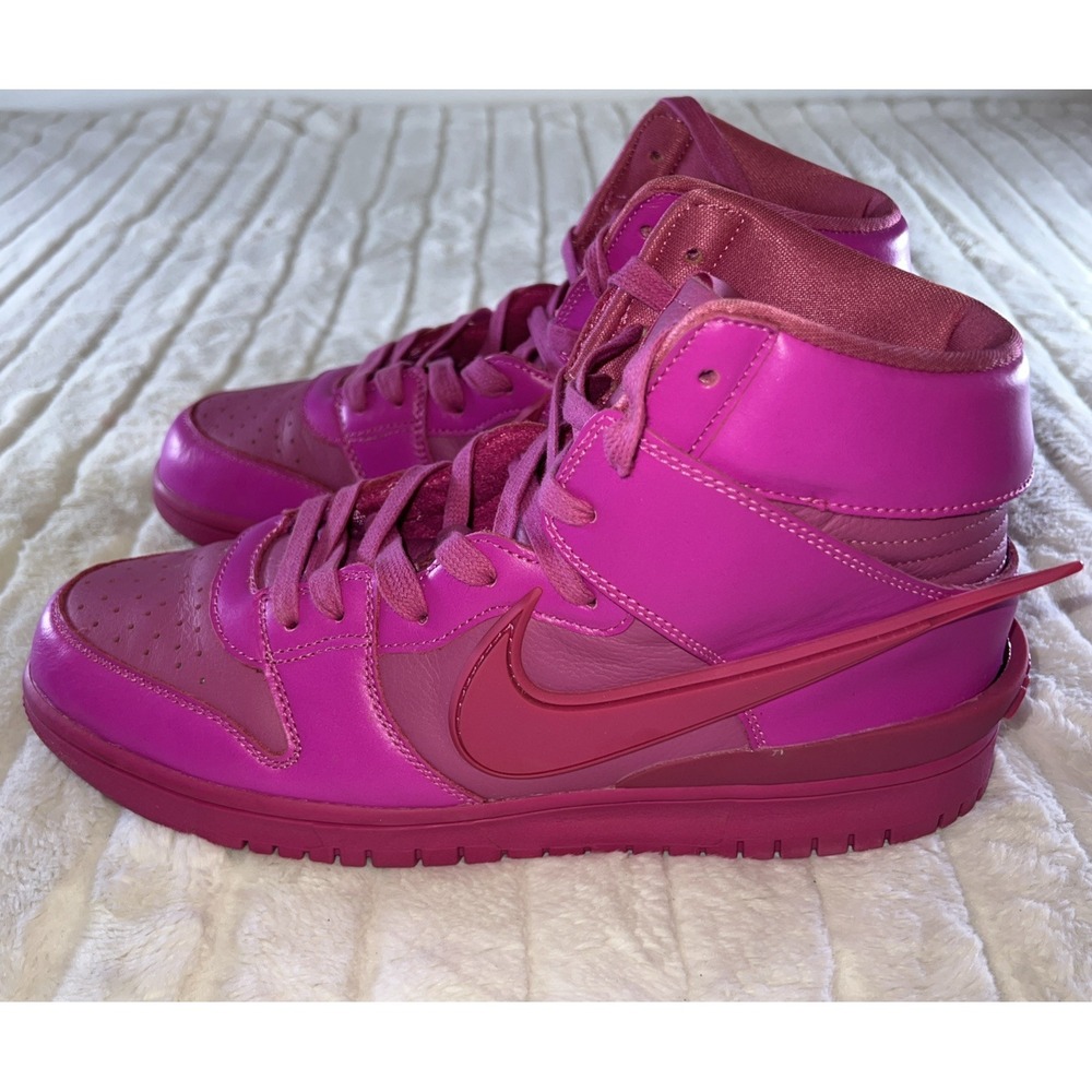 Nike Dunk High X Ambush Cosmic Fuchsia 11 Men's 12.5 Womens EUC - Picture 4 of 8